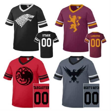 Game of Thrones Team Jerseys