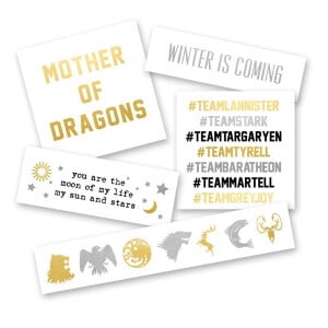 Game of Thrones Temporary Tattoos
