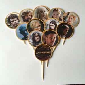 Game of Thrones cupcake topper