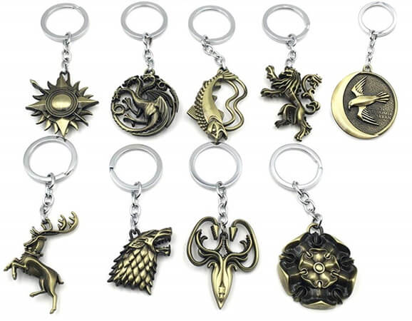 House Sigil Keychain Charms