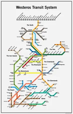 westeros transit system poster