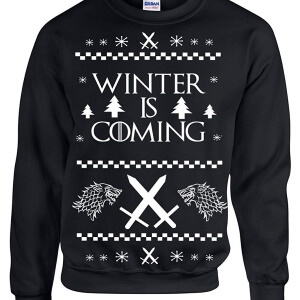 winter is coming ugly christmas sweater