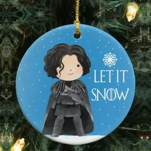 Cartoon Jon Snow Ornament
