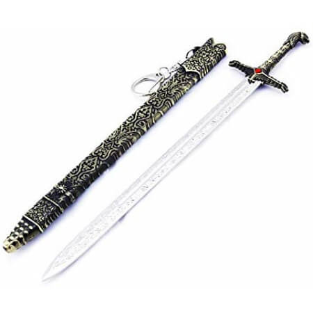 Game of Thrones House Stark Oathkeeper Sword Weapon Replica Prop Metal Keyring 
