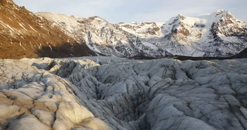 glacier of Svínafellsjökull